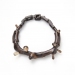 Chaîne Petite 2010. Necklace Ø 19 cm. Wood, silver, smoky quartz, textile.