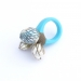 N.t. 2013. Ring. Pearls, reconstructed turquoise, cement, paint.