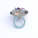 Midsummer Night 2013. Ring. Opal, amethyst, labradorite, pearls, silver, cement, wood.