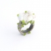 Juno 2013. Ring. Opal, reconstructed jade, silver, cement.