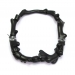 Black Coral 2012. Necklace Ø 19 cm. Apple wood, silver.