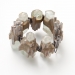 Skyline 2012. Bracelet Ø 9 cm. Silver, aquamarine, cherry wood, cement, paint. Private collection.