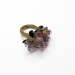 Brazilian, 2015. Ring height 40 mm. Amethyst, wood, paint, composite.