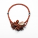 Rusty Crystals 2015. Necklace Ø 19 cm. Quartz, heather wood, composite, silver.