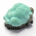 Cloud House 2015. Brooch 5 x 6,5 x 3,5 cm. Chrysocolla, cement, silver.