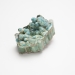 Jungle Source 2014. Brooch 6 x 3,5 x 3 cm. Malachite, aquamarine, cement, silver.