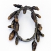 Jungle Garland 2014. Brooch 9 x 13 x 3 cm. Silver, beads (wood, silk, lacquer).