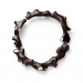 Manga 2013. Necklace Ø 21 cm. Mother of pearl, apple wood, ebony, silver.