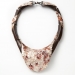 The Wave 2013. Necklace lenght 25 cm. Mother of pearl, cherry wood, cement, silver.