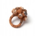 Rusty Pearls 2013. Ring. Pearls, wood, composite.