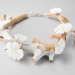 Couronne Nacré 2009. Necklace Ø 20cm. Mother of pearl, polyester, paint, (mixed) wood, silver. Private collection.